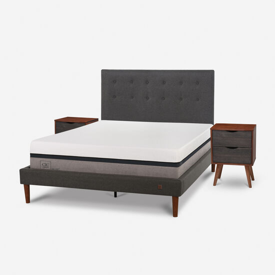Cama Europea Curve 2 Plazas Balance + Set Éufrates