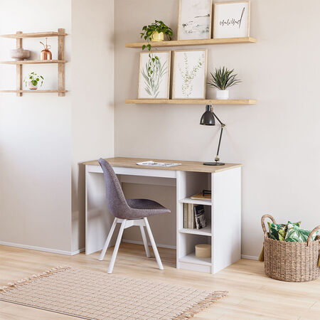 Escritorio 2 Repisas OlmoAlpino Blanco