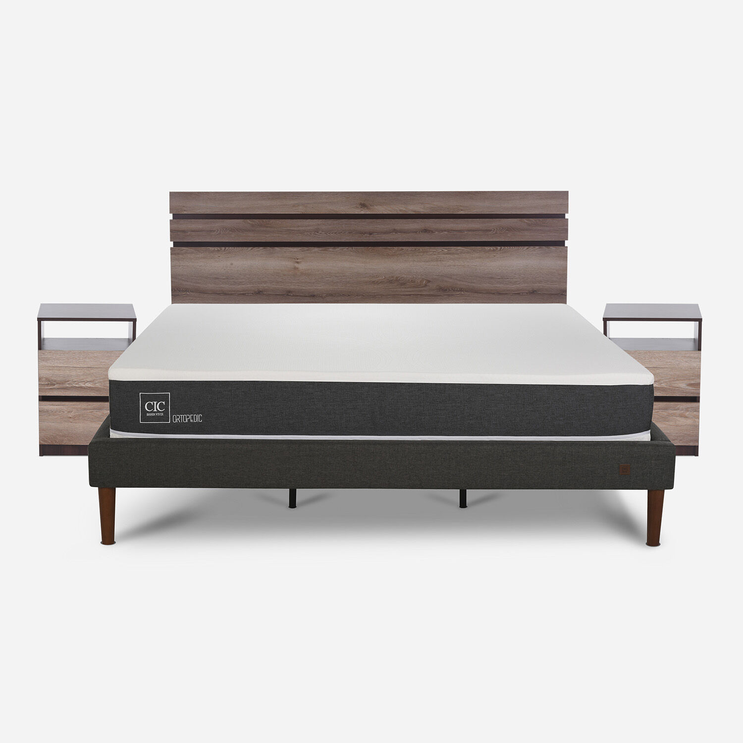 Cama Europea Curve King Ortopedic + Set Ares