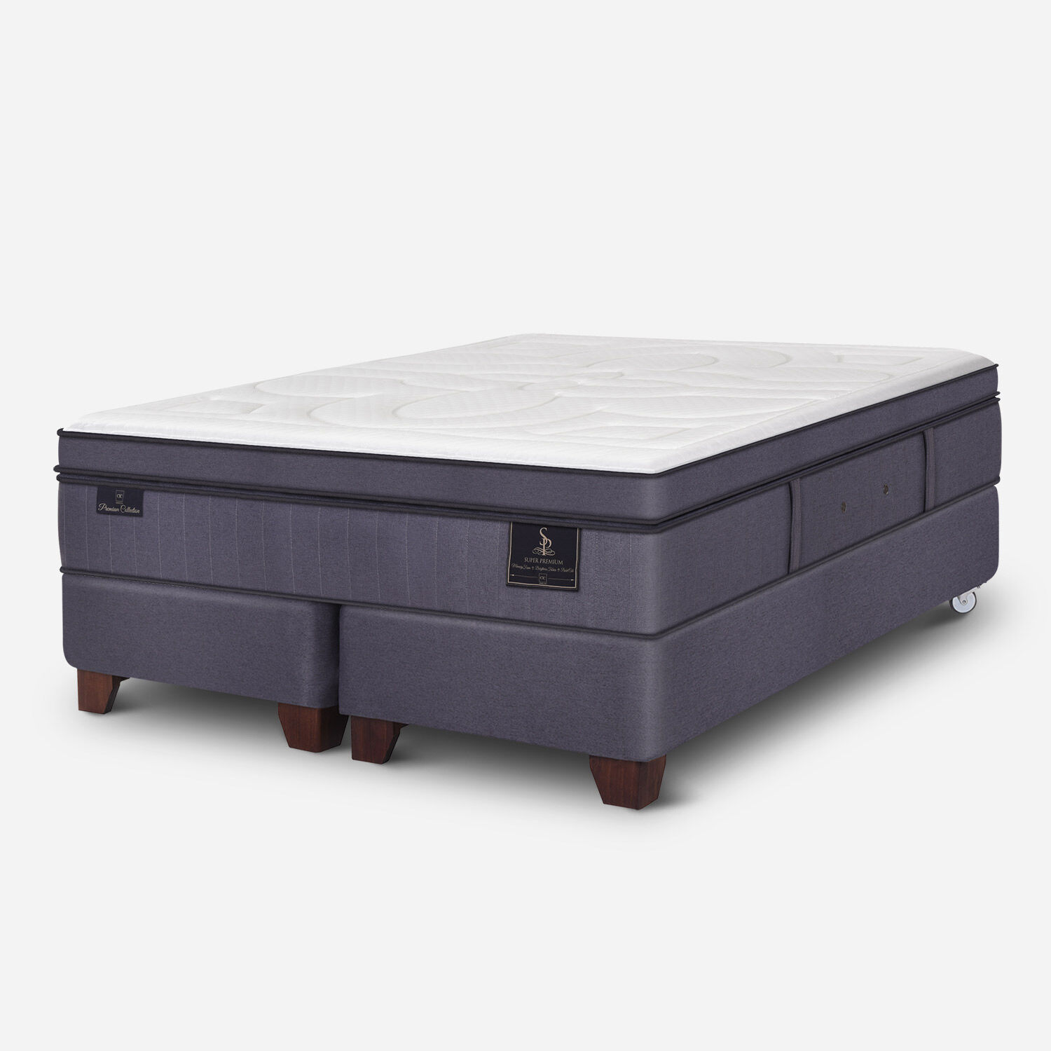 Box Spring 2 Plazas Super Premium Base Dividida