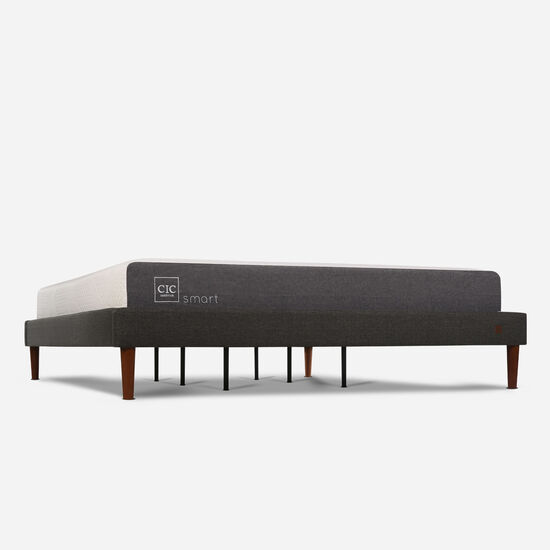 Cama Europea Curve King Smart + Set New Torino Caramel