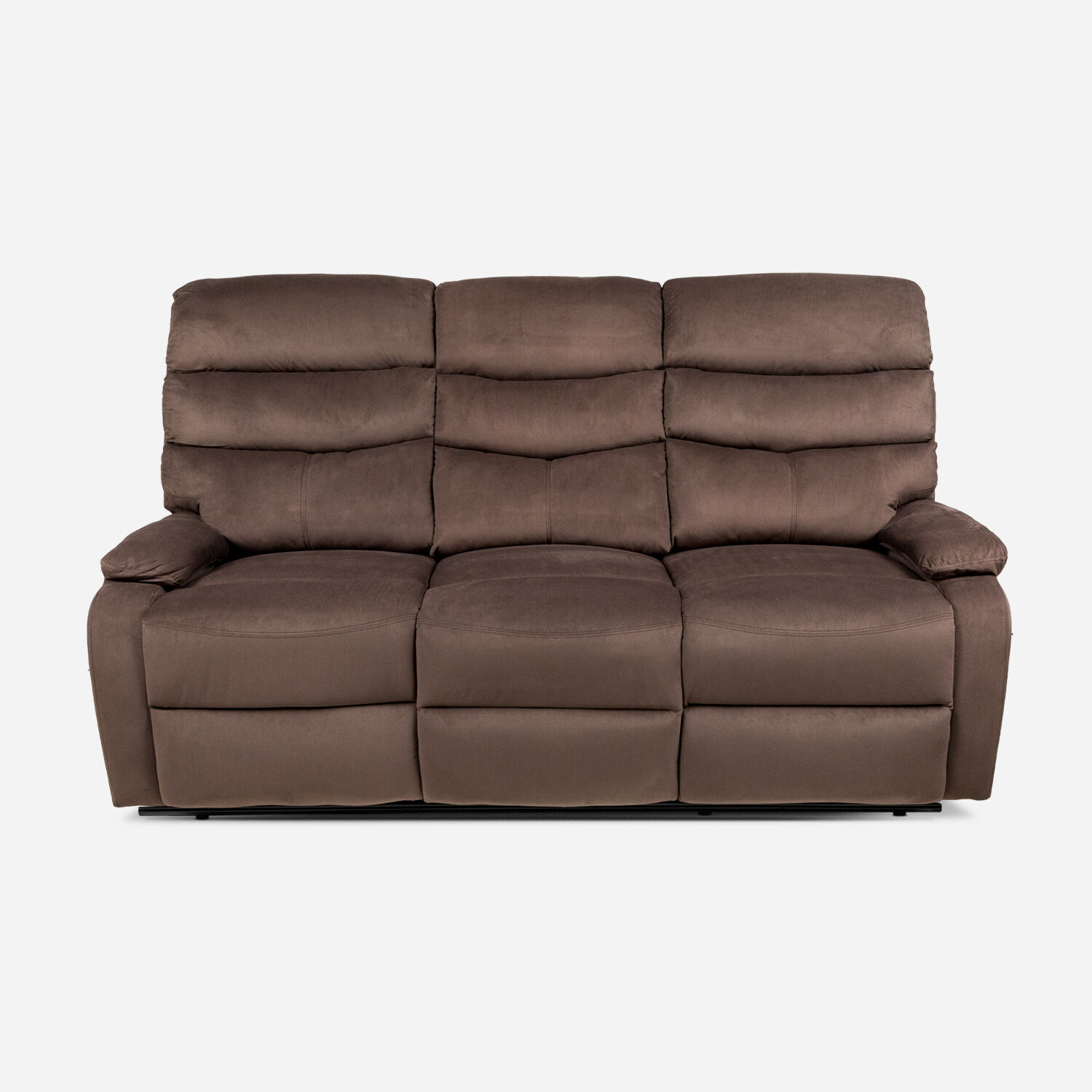 Sof&aacute; Reclinable 3 Cuerpos Texas Chocolate
