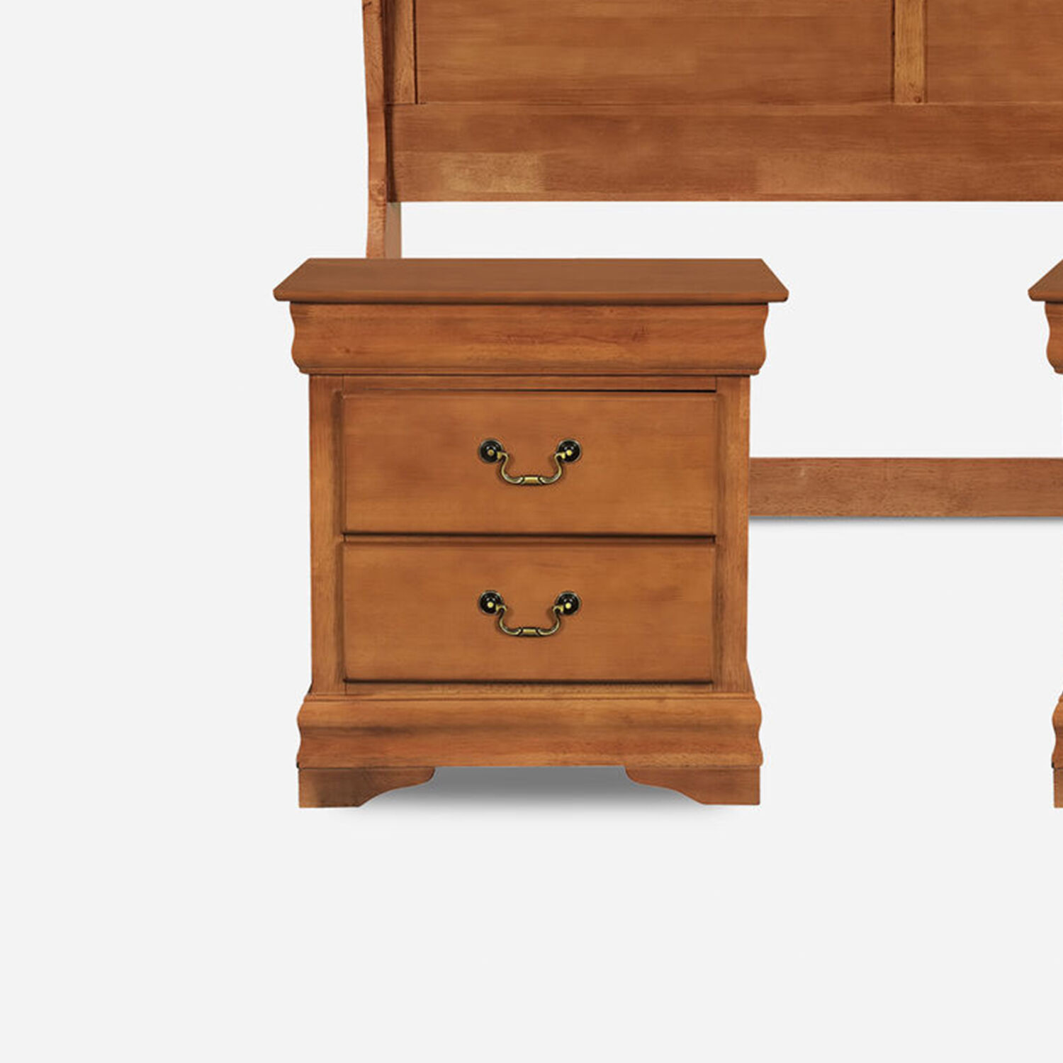 Respaldo y Veladores 2 Plazas Mir&oacute; Caramel