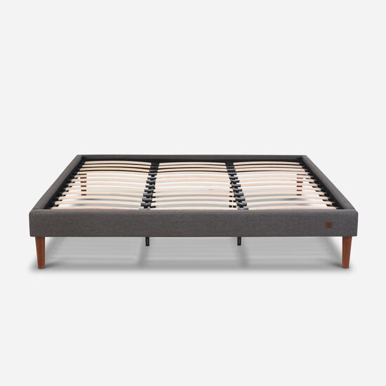 Cama Europea Curve King Smart Green + Respaldo Milán