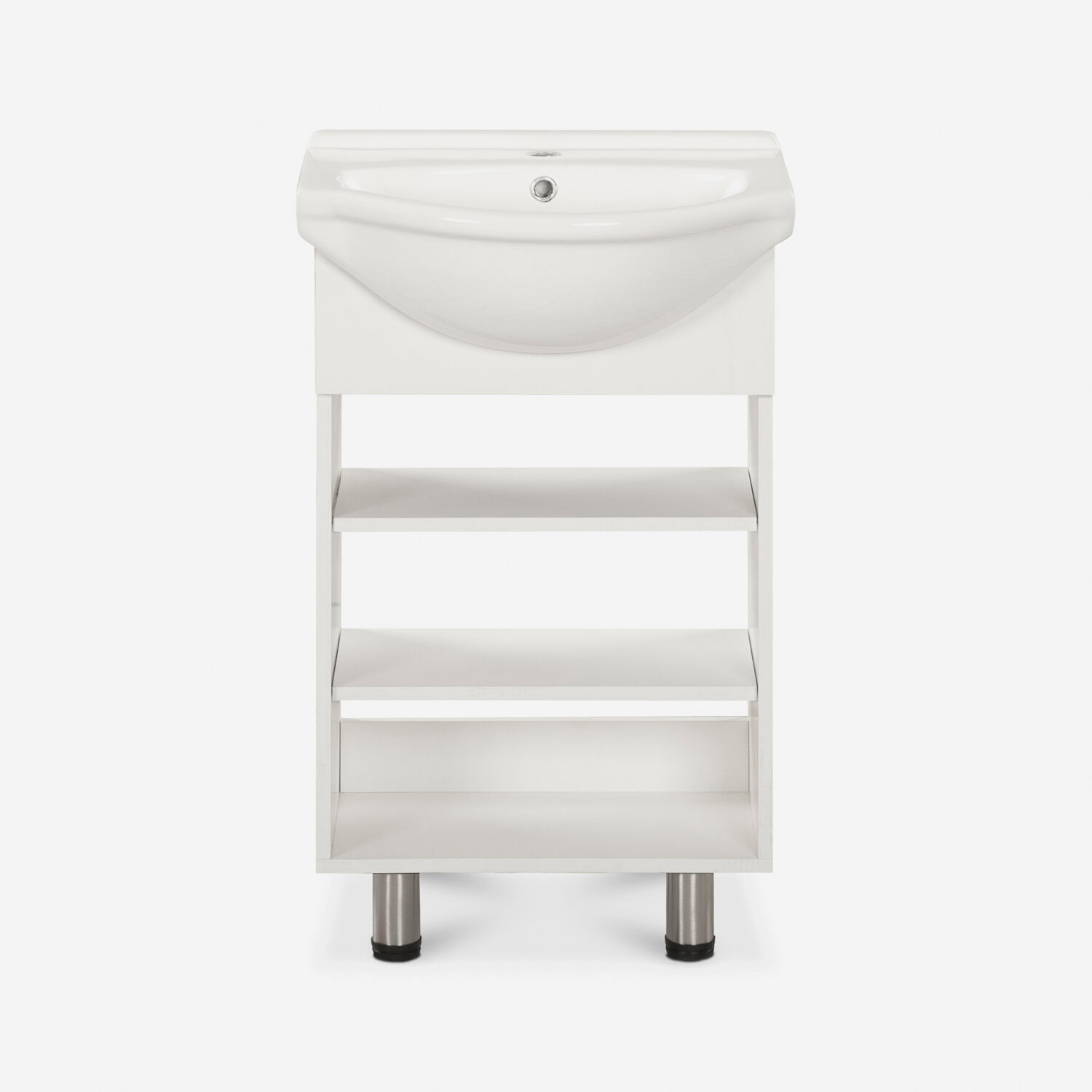 Vanitorio 2 Repisas 4 Patas Cannes Blanco 50 Cm.