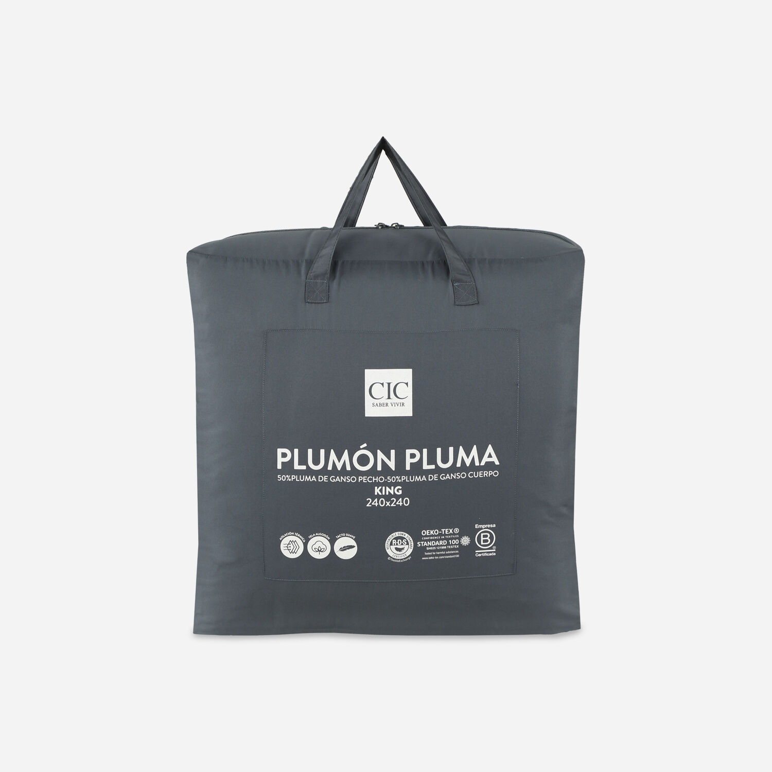 Plum&oacute;n King Pluma 100% Ganso