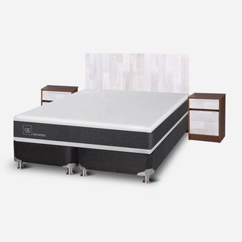 Box Spring King Ortopedic 5 Zonas + Set Legno