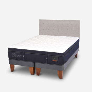 Cama Europea King Super Premium + Respaldo Tigris