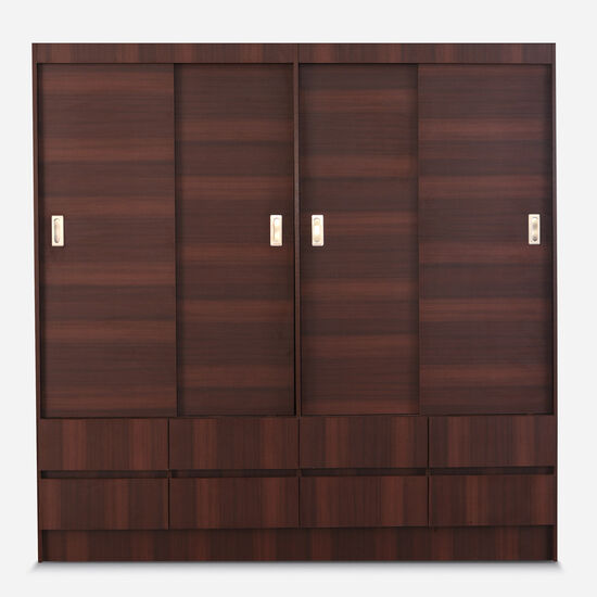 Clóset 4 Puertas Corredera 8 Cajones Maule Wengue | CIC