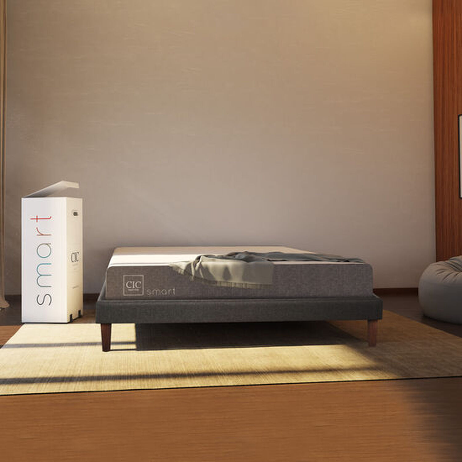 Cama Europea Curve 2 Plazas Smart 