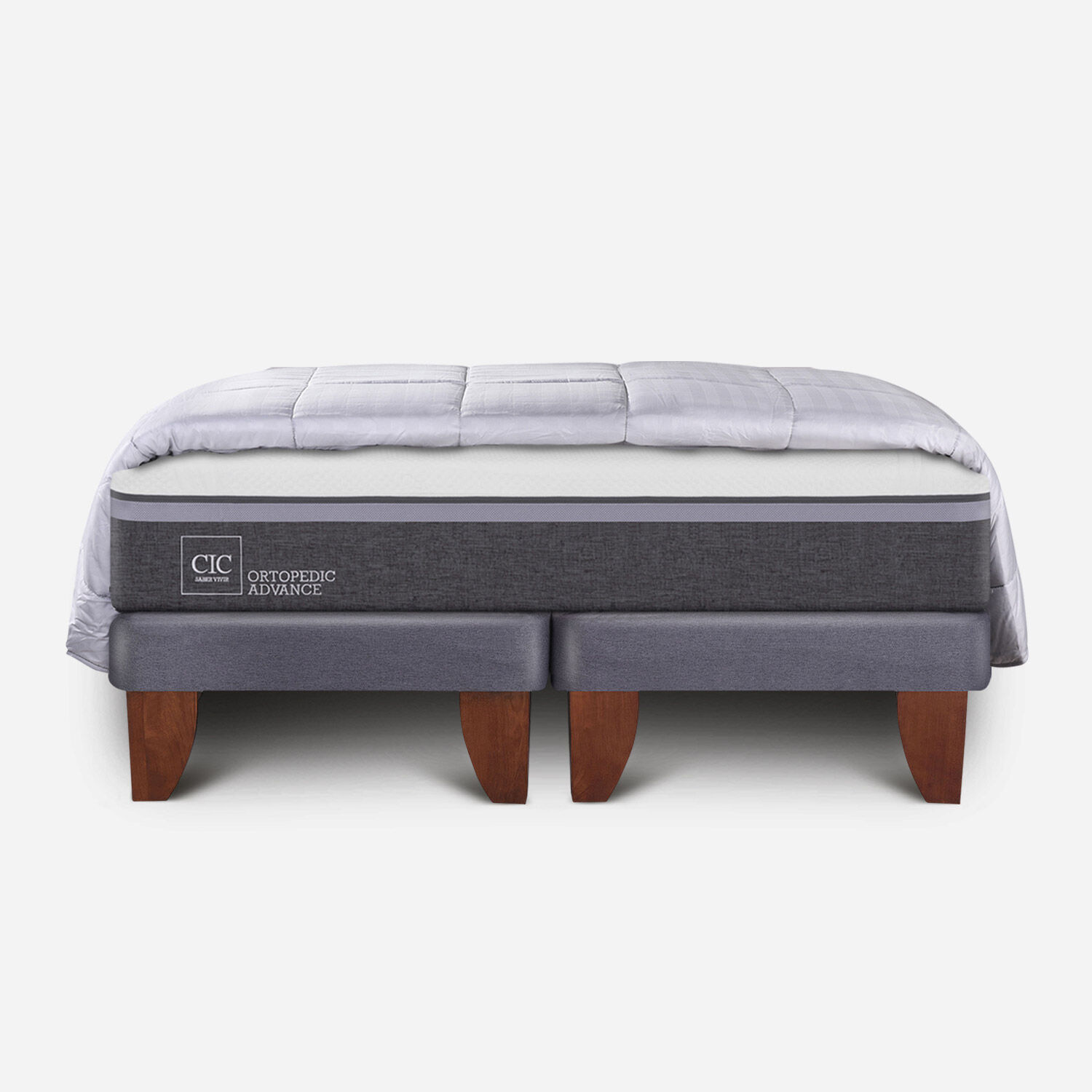 Cama Europea King Ortopedic Advance + Plum&oacute;n