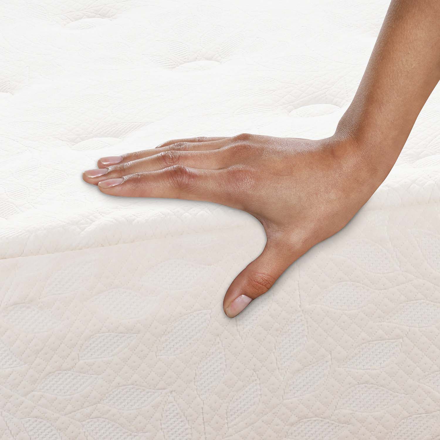 Cama Europea Curve King Cocopedic + Almohadas Viscoel&aacute;sticas + Plum&oacute;n