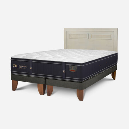 Cama Europea King Grand Premium + Respaldo Mil&aacute;n Alpino