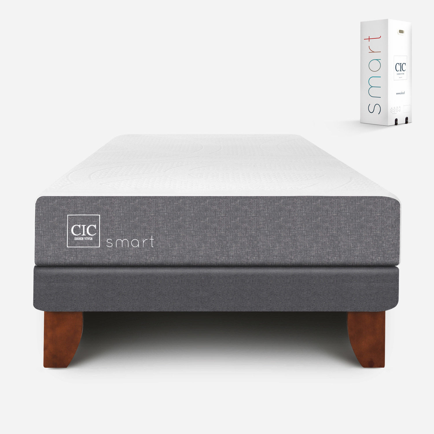 Cama Europea 1,5 Plazas Smart