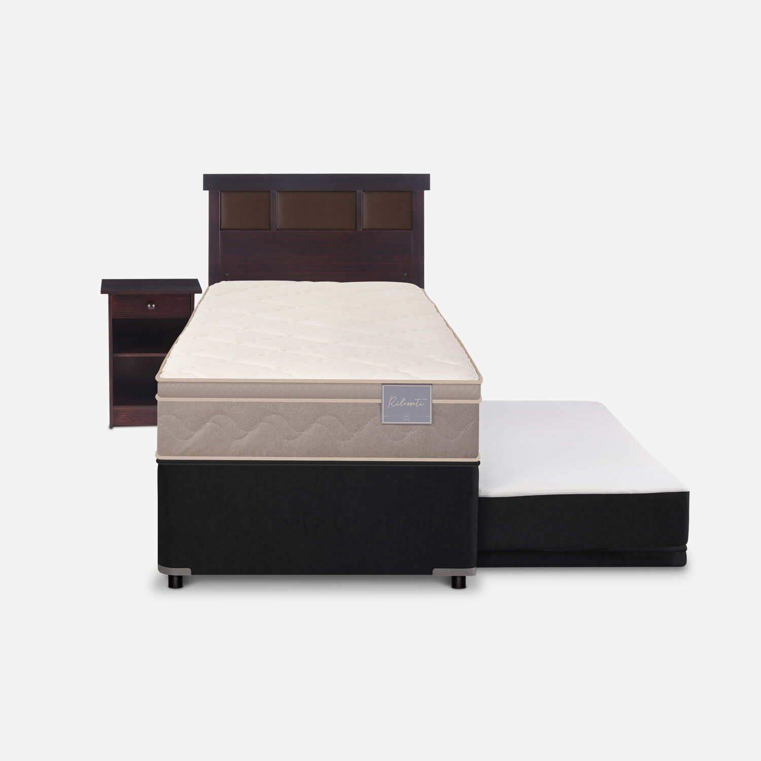 Cama Nido Div&aacute;n Rilassati + Set Dubl&iacute;n Choc