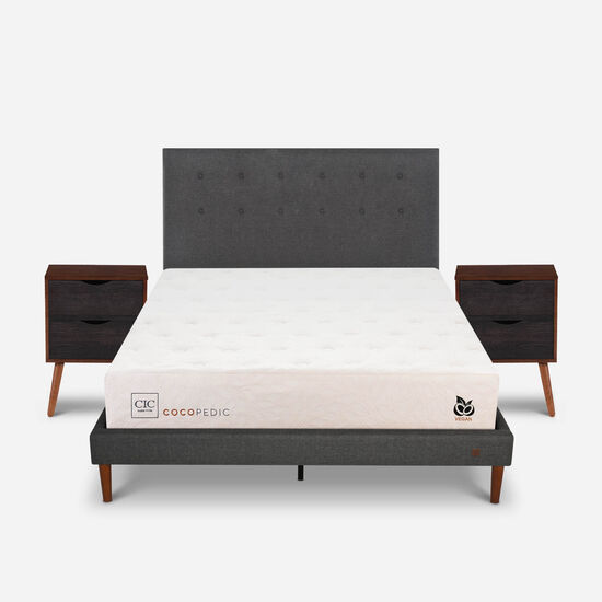 Cama Europea Curve 2 Plazas Cocopedic + Set Éufrates