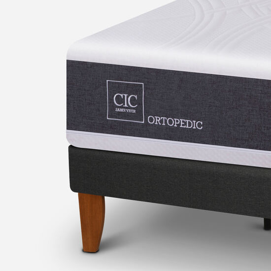 Cama Europea Curve 1.5 Plazas Ortopedic 
