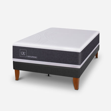 Cama Europea Curve 1,5 Plazas Ortopedic 