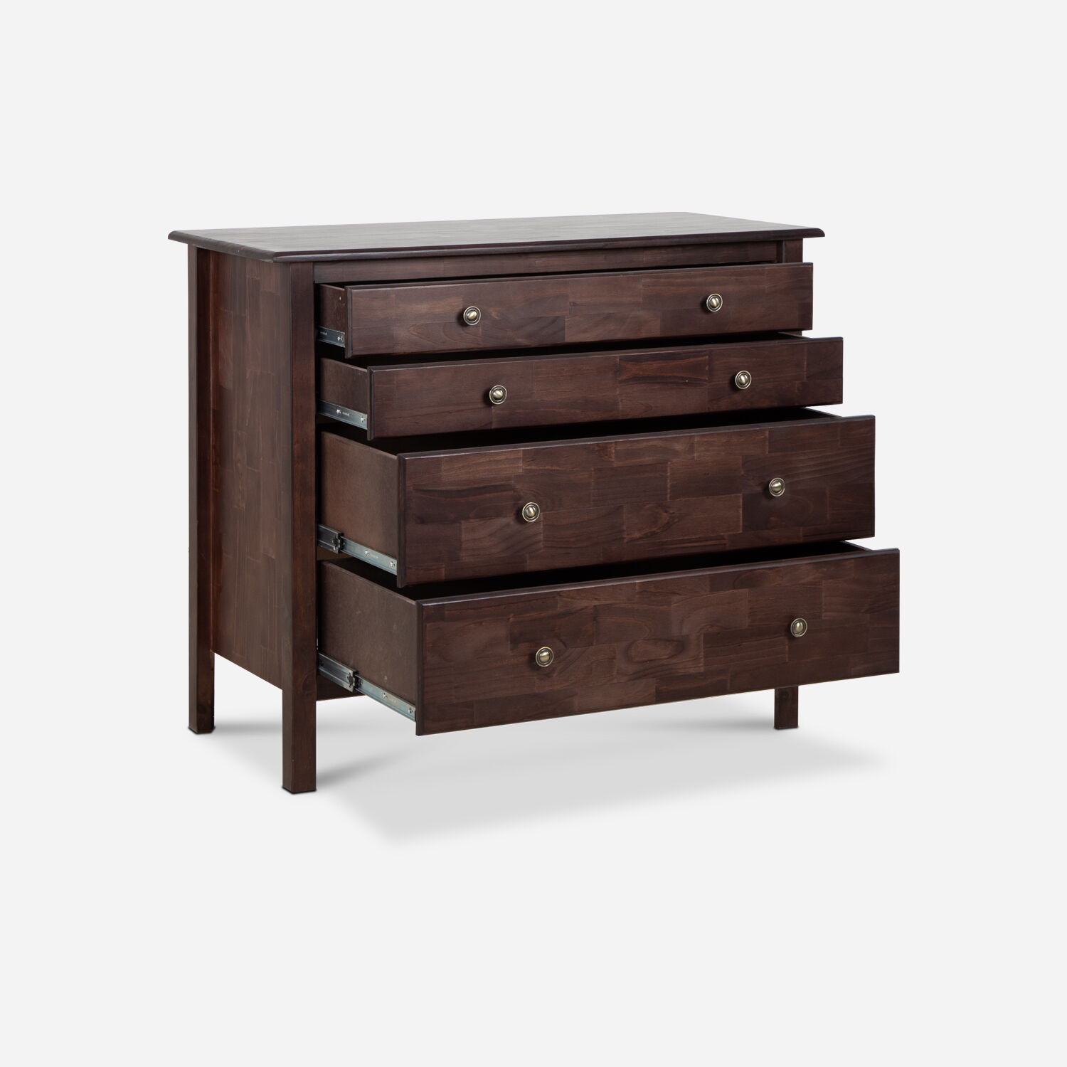 C&oacute;moda 4 Cajones Berl&iacute;n Chocolate