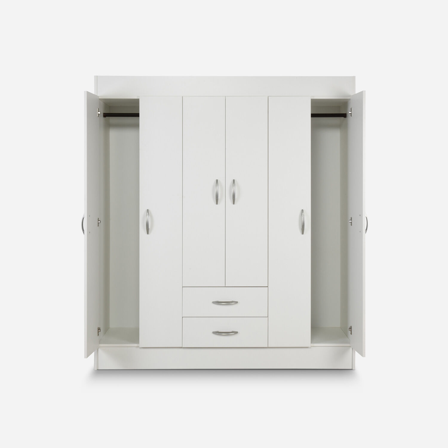 Cl&oacute;set 6 Puertas 2 Cajones Trancura Blanco