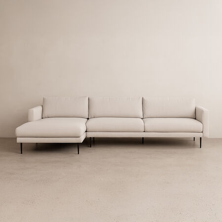 Sofá Seccional Izquierdo Beige María Repreve
