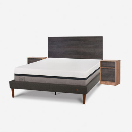 Cama Europea Curve 2 Plazas Balance + Set Espresso