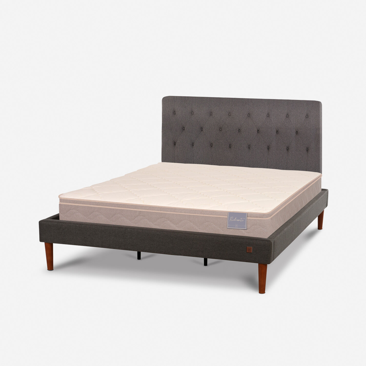 Cama Europea Curve King Rilassati + Respaldo Kavery