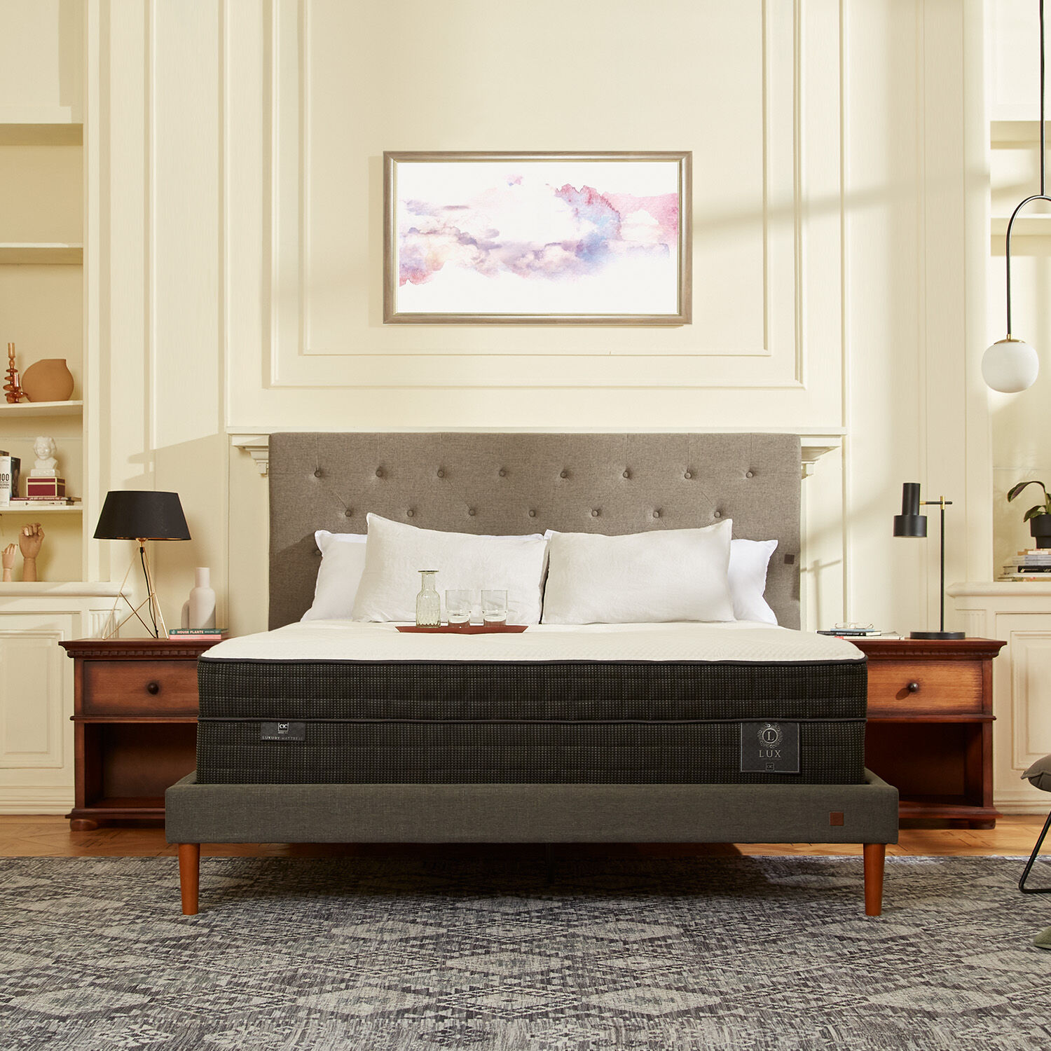 Cama Europea Curve 2 Plazas Lux