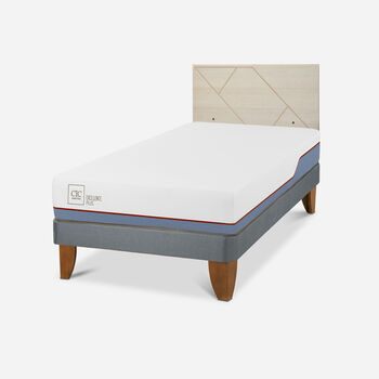 Cama Europea 1,5 Plazas Excellence Plus + Respaldo Villarrica Alpino