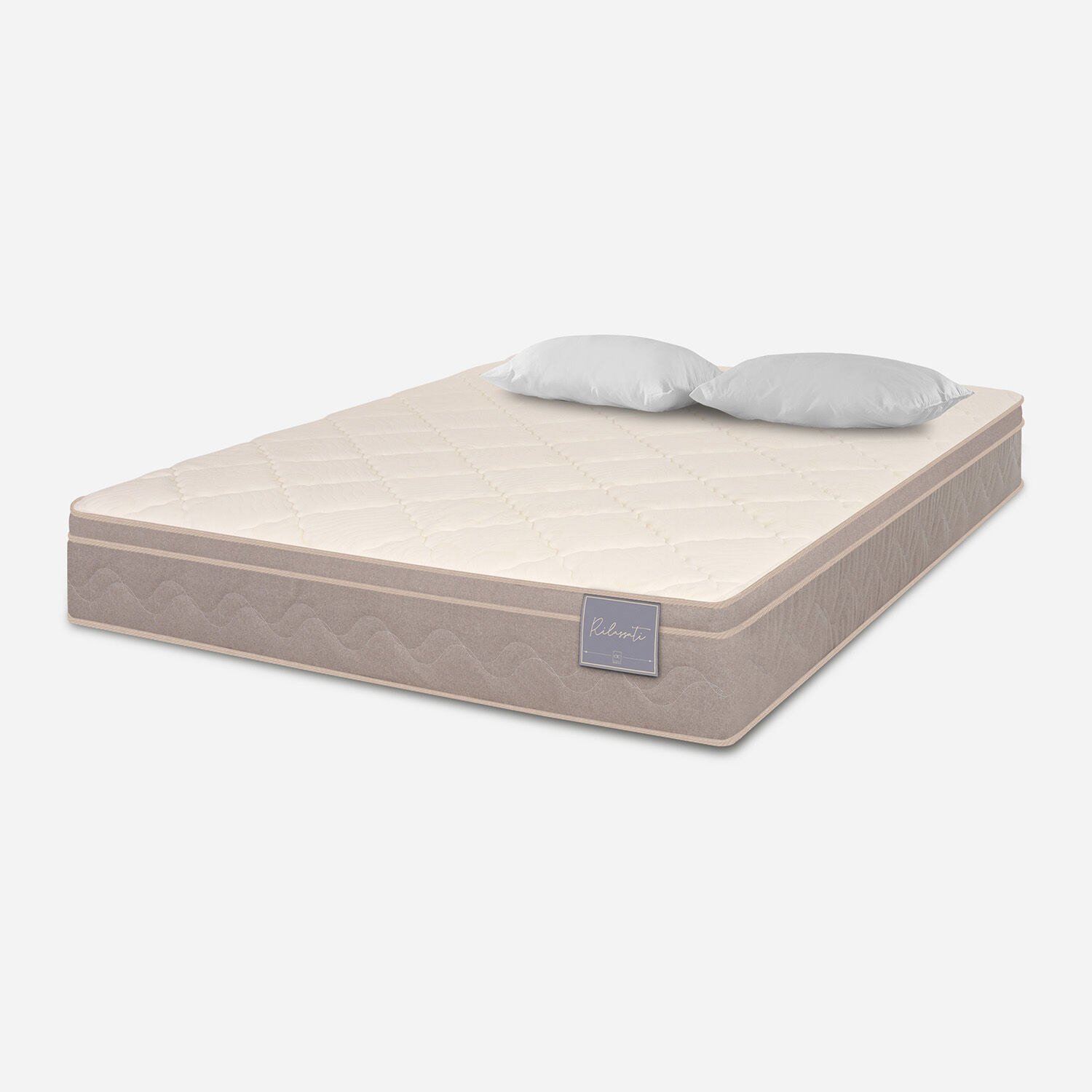 Colch&oacute;n King Rilassati 180x200 + Almohadas Viscoel&aacute;stica