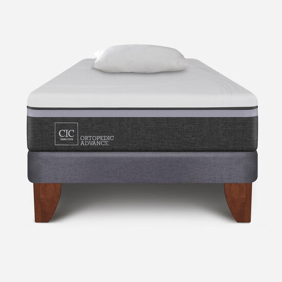 Cama Europea 1.5 Plazas Ortopedic Advance + Almohada