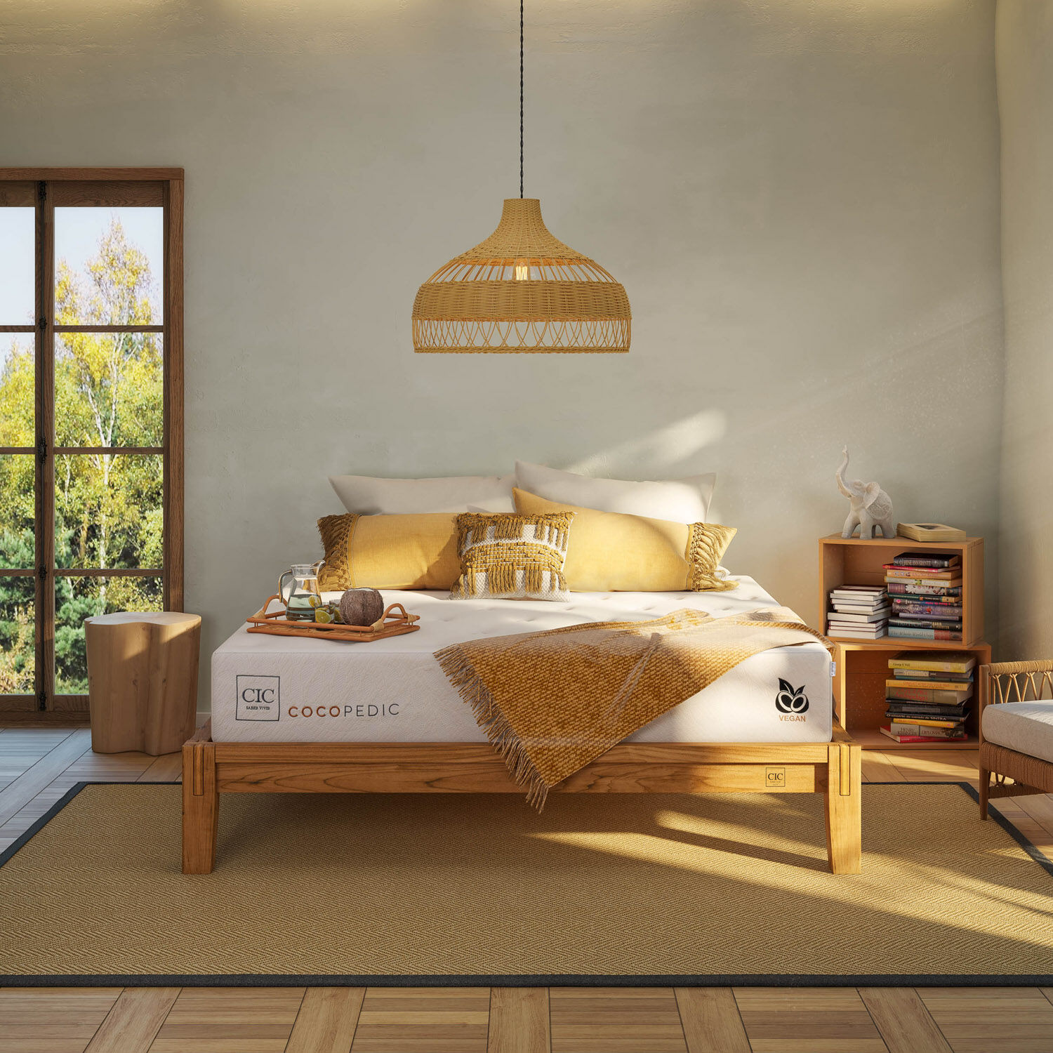 Cama Oak 2 Plazas Cocopedic 