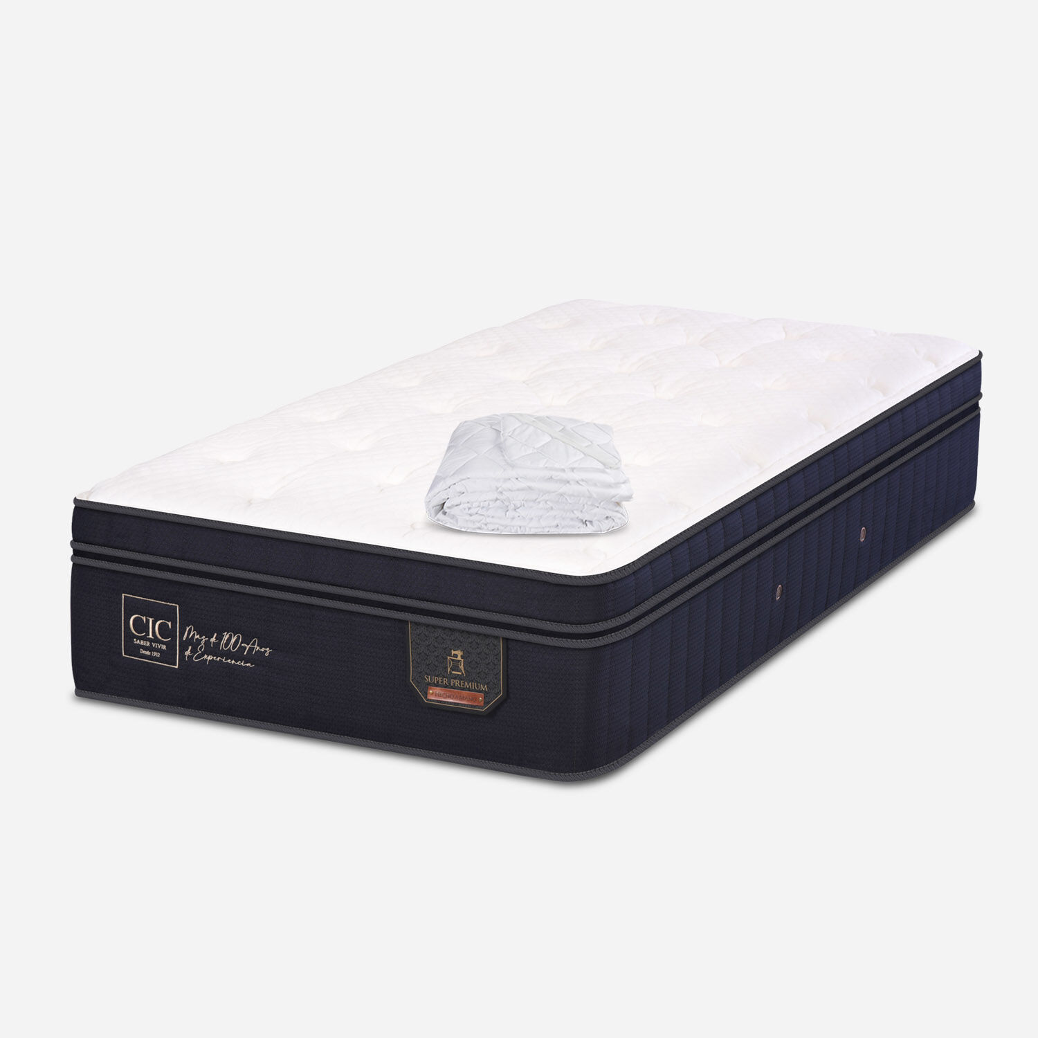 Colch&oacute;n 1,5 Plazas Super Premium 105x190 + Cubrecolch&oacute;n