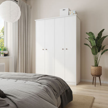 Cl&oacute;set 4 Puertas Blanco Lucerna