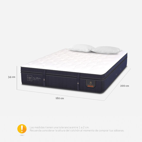 Colchón King Super Premium 180x200 + Almohadas