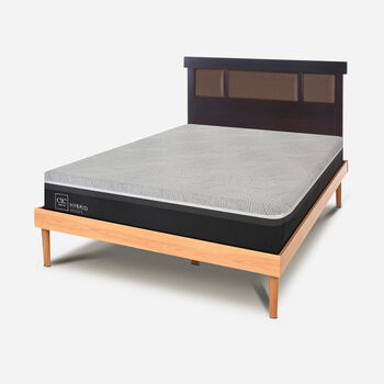 Cama 2 Plazas Hybrid + Respaldo New Dublín Choc