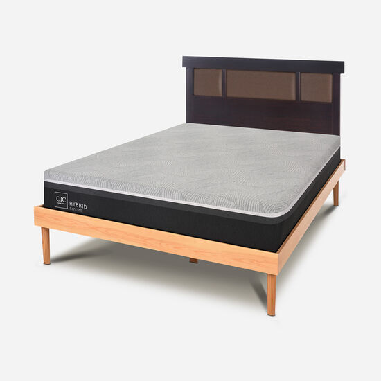 Cama 2 Plazas Hybrid + Respaldo New Dublín Choc