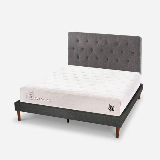 Cama Europea Curve 2 Plazas Cocopedic + Respaldo Kavery