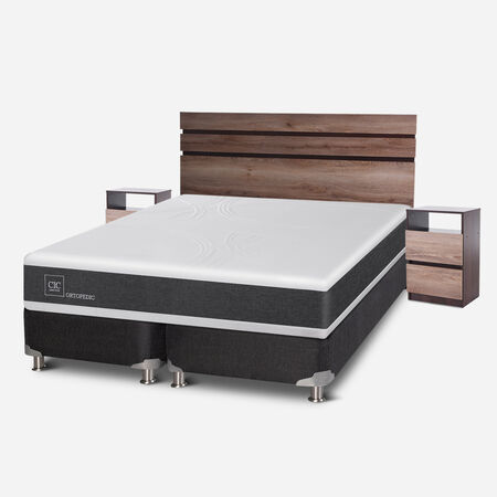 Box Spring King Ortopedic 5 Zonas + Set Ares