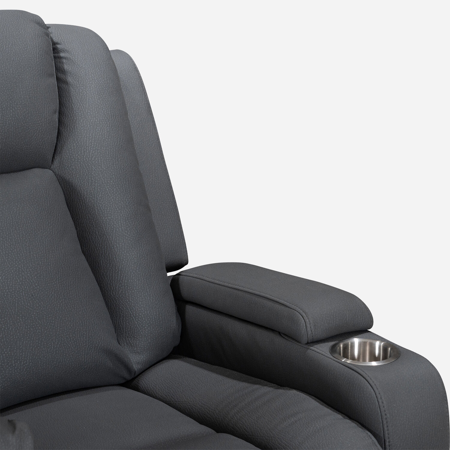 Sof&aacute; 3 Cuerpos Reclinable El&eacute;ctrico Granada Gris