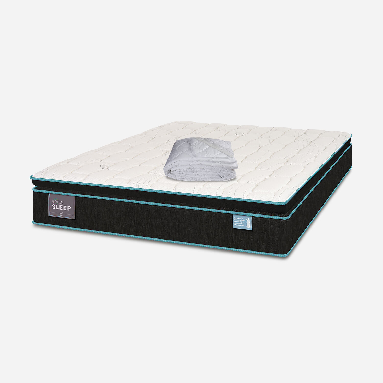 Colch&oacute;n 2 Plazas Green Sleep 150x200 + Cubrecolch&oacute;n