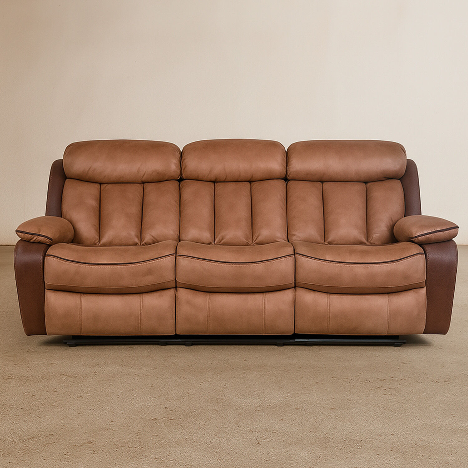 Sof&aacute; 3 Cuerpos Reclinable Moka