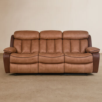 Sof&aacute; 3 Cuerpos Reclinable Moka