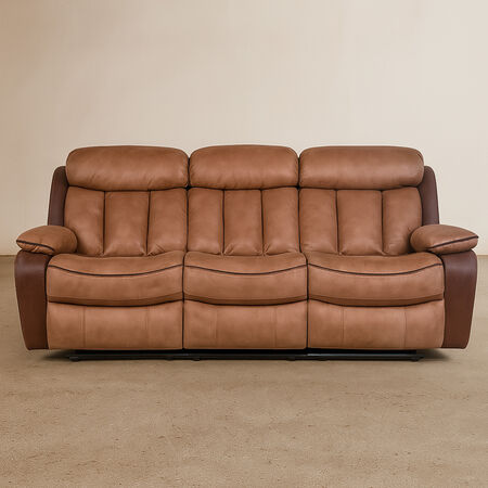 Sof&aacute; 3 Cuerpos Reclinable Moka