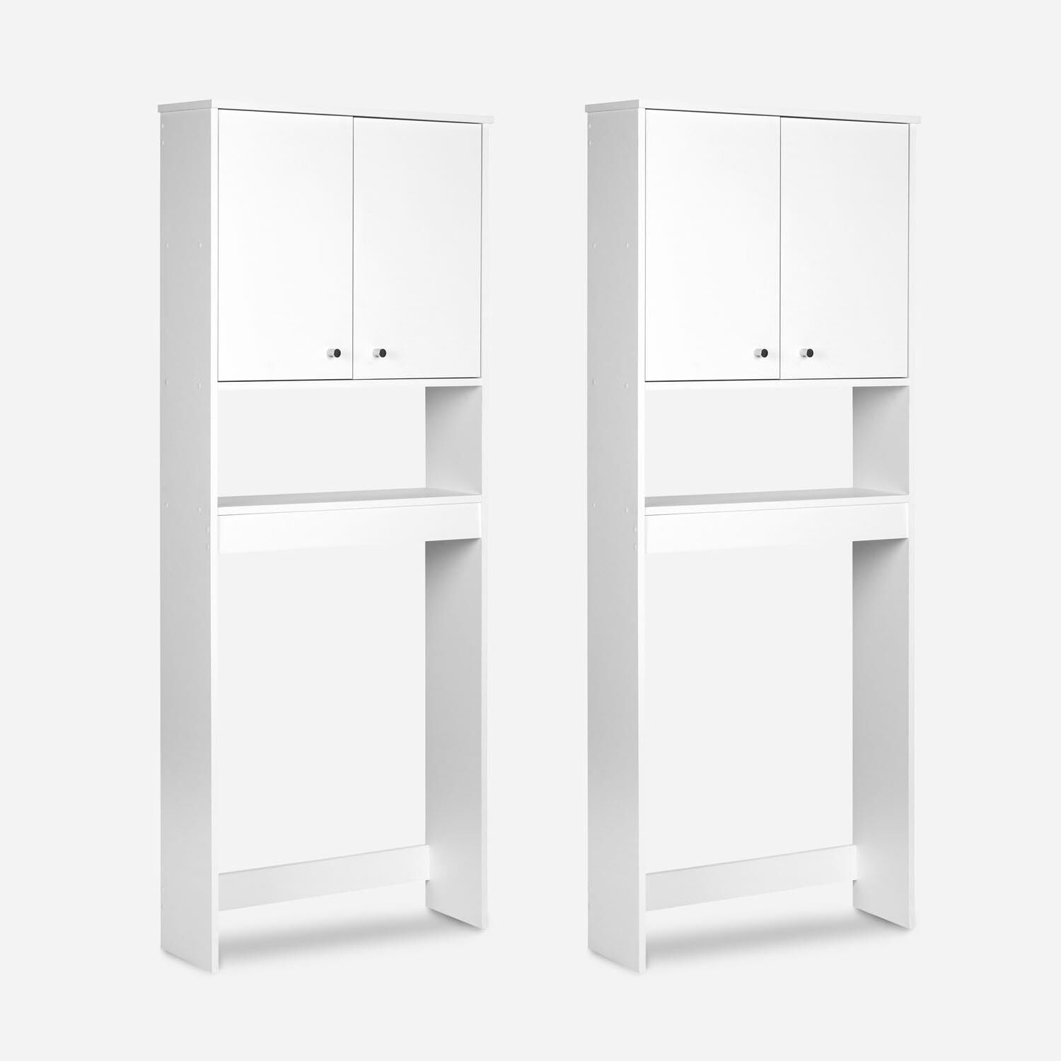 Set de Baño Estantes con 2 Puertas 1 Repisa