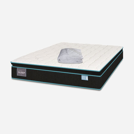 Colch&oacute;n King Green Sleep 180x200+ Cubrecolch&oacute;n