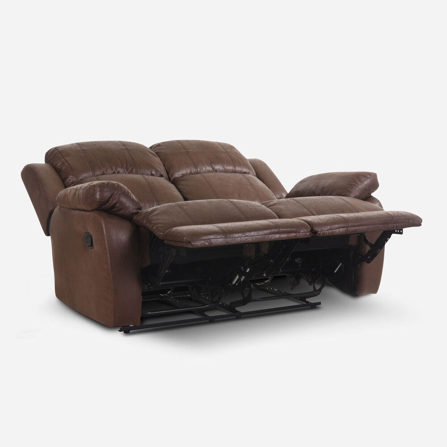 Sofá 2 Cuerpos Reclinable Oslo Chocolate