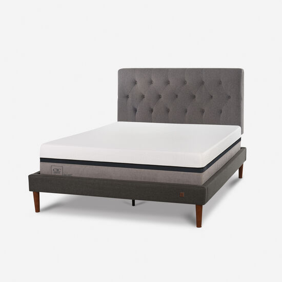 Cama Europea Curve 2 Plazas Balance + Respaldo Kavery