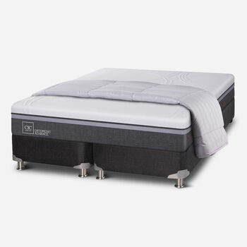 Box Spring 2 Plazas Ortopedic Advance Base Dividida 5 Zonas + Plumón