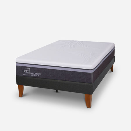 Cama Europea Curve 1,5 Plazas Ortopedic Advance 